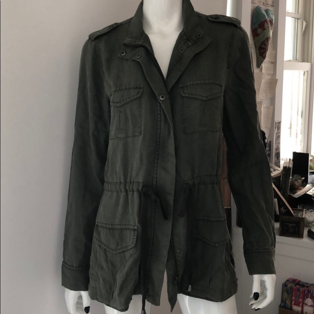 Green utility jacket